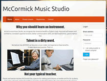 Tablet Screenshot of mccormickmusic.com